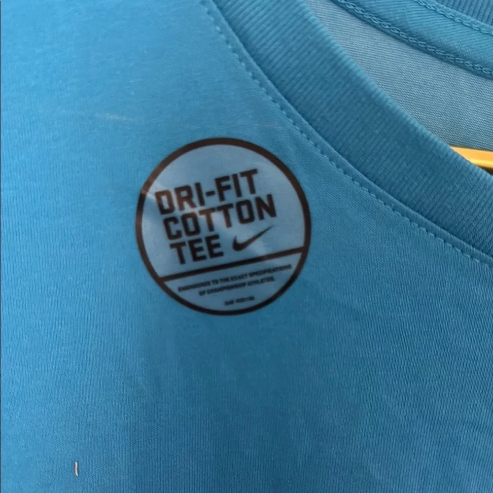 New Nike Blue Short Sleeve Tee Vibrant Athletic Wear,Dry Fit Cotton Tee